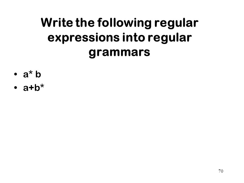 Writing regular expressions